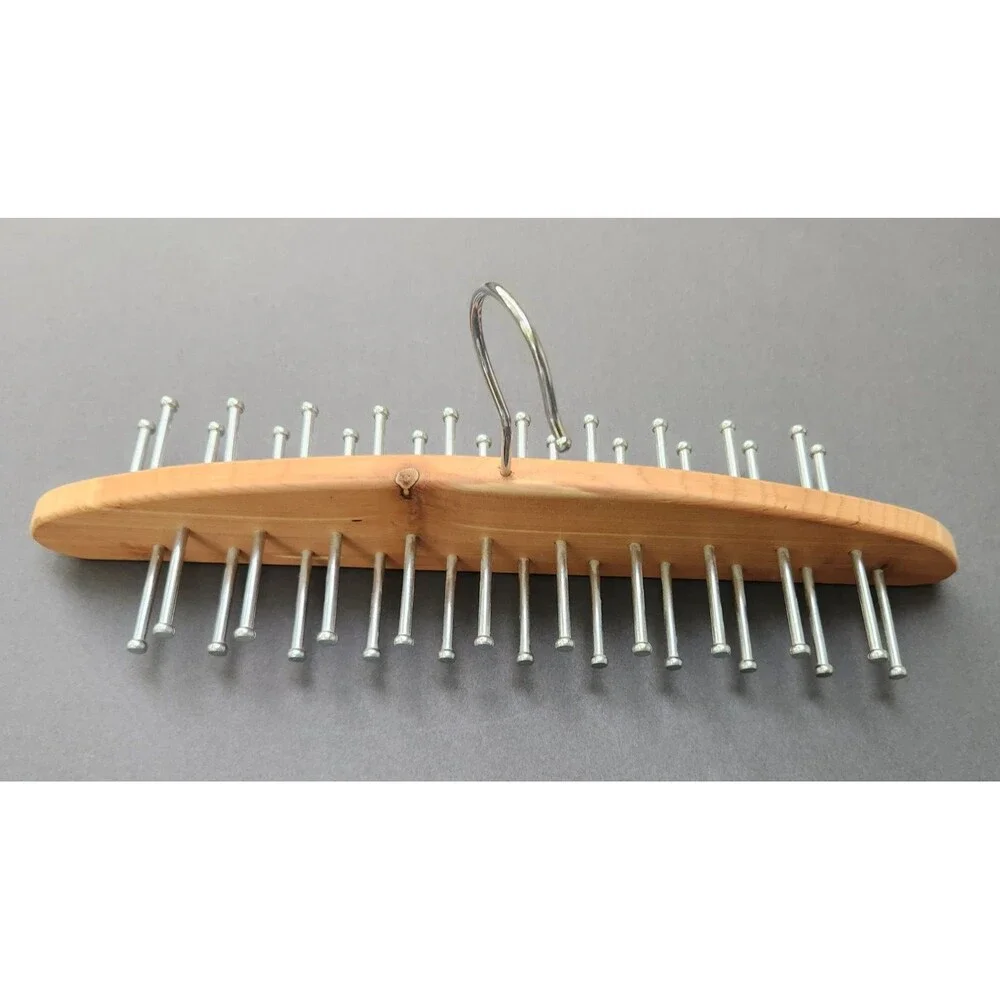 The Container Store Cedar Tie Belt & Scarf Hanger Closet Organizer 42 Pegs